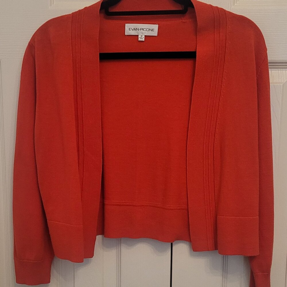 Evan Picone Cropped Sweater Orange Size M